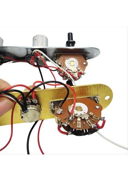 6 String Roller Sele Gitar Ön Kablolu Kontrol Plakası ve Köprü Plakası Tl Elektro Gitar Yedek Parçaları Gümüş (Yurt Dışından) modelleri