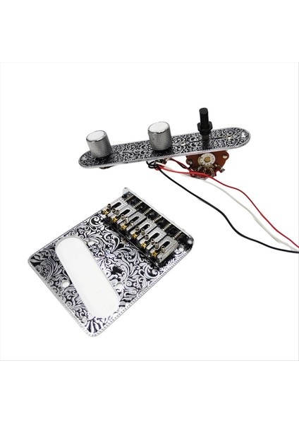 6 String Roller Sele Gitar Ön Kablolu Kontrol Plakası ve Köprü Plakası Tl Elektro Gitar Yedek Parçaları Gümüş (Yurt Dışından) fırsatları