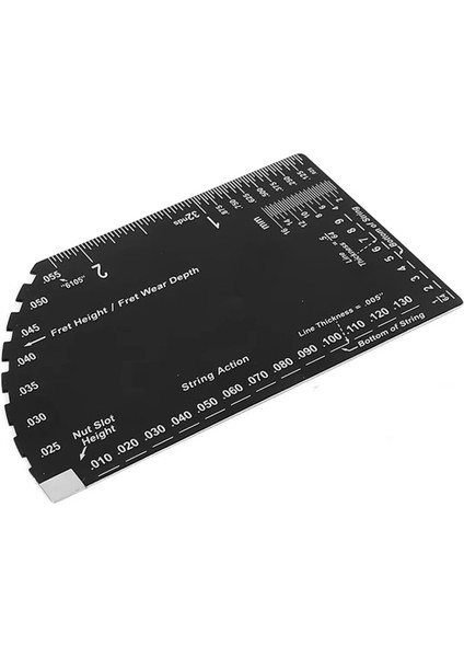 Yeni String Action Cetvel Gitar Kurulumu Gösterge Dize Fret Elektrik Akustik Bas Gitarlar Için Luthier Ölçüm Aracı (Yurt Dışından) fiyatları
