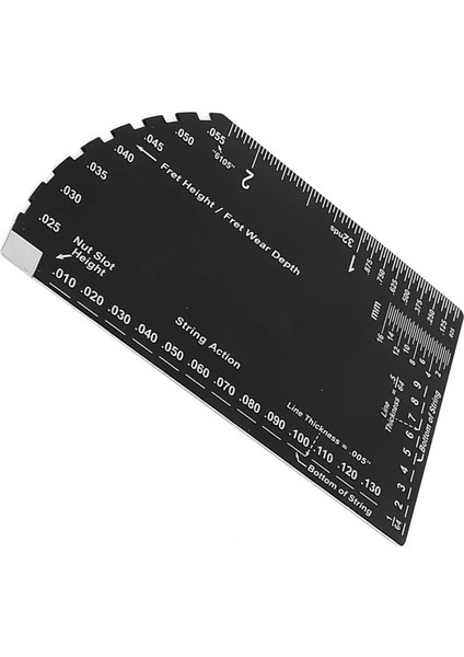 Yeni String Action Cetvel Gitar Kurulumu Gösterge Dize Fret Elektrik Akustik Bas Gitarlar Için Luthier Ölçüm Aracı (Yurt Dışından) indirimleri