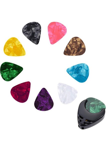 65 Pcs Gitar Dizeleri Tuner Capo Picks Pick Tutucu Başparmak Parmak Çekimleri Köprü Pimleri ile Gitar Aksesuarları Kiti (Yurt Dışından) fiyatları