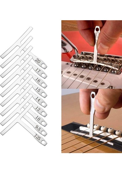 72PCS Gitar Aracı Kiti Onarım Bakım Araçları String Action Cetvel Gitar Köprüsü Pimleri Dizeler Taşıma Çantası ile Seçimler (Yurt Dışından) fırsatları