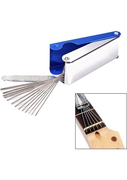 Ultimate Gitar Cover Gitar Konseri Çantası ve Gitar Nut Köprüsü Dosyası Seti Luthiers Araç Kutusu 13 Dosya Boyutları 1 Düz Dosya (Yurt Dışından) fırsatları