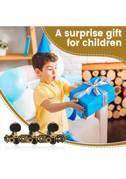 Gitar Makinesi Kafaları Klasik Gitar String Tuning Pegs Anahtar Altın 3l Tuner Tuşları Parça Parça Aksesuarları (Yurt Dışından) fırsatları