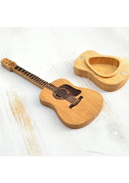 Ahşap Gitar Şeklinde Gitar Seçimleri Stand Ahşap Akustik Gitar Seçim Kutusu (Yurt Dışından) fiyatları