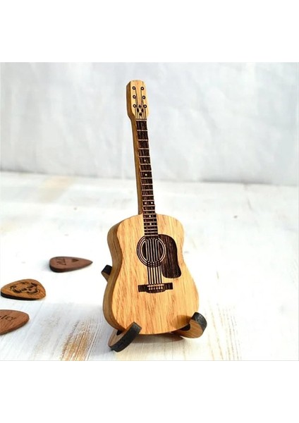 Ahşap Gitar Şeklinde Gitar Seçimleri Stand Ahşap Akustik Gitar Seçim Kutusu (Yurt Dışından) indirimleri
