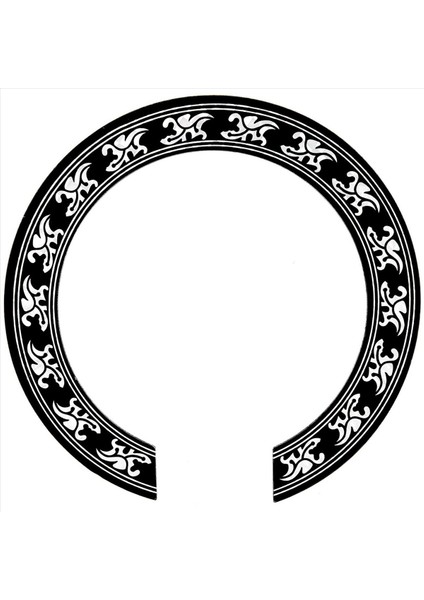 Akustik Klasik Gitar Parçaları Için 5x Ses Deliği Gül Çıkartma Etiketi Siyah+Gümüş (Yurt Dışından) modelleri