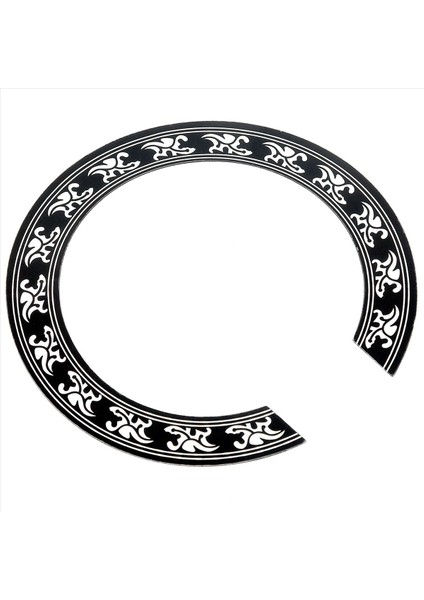 Akustik Klasik Gitar Parçaları Için 5x Ses Deliği Gül Çıkartma Etiketi Siyah+Gümüş (Yurt Dışından) fırsatları