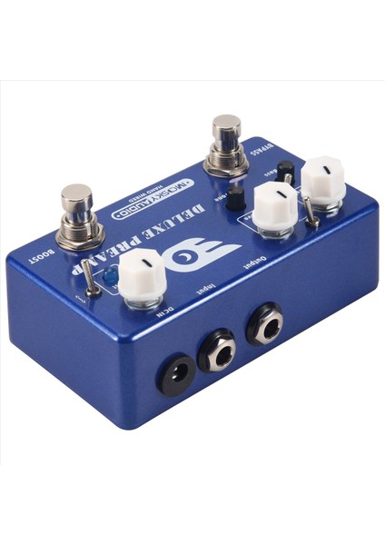 Mosky Deluxe Preamp Gitar Efekt Pedal 2&#39 De 1 Boost Klasik Overdrive Effects Metal Kabuğu Gerçek Baypas Gitar Aksesuarları (Yurt Dışından)