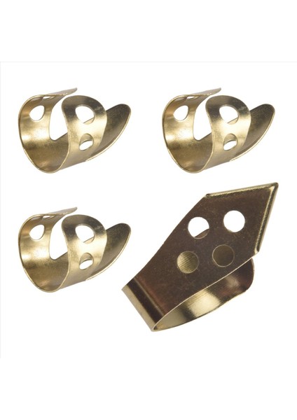 Gitar Parmak Seçer 3 Endeks Parmak + 1 Başparmak Ayarlanabilir Metal Banjo Fingerstyle Seçim Parmak Koruyucusu (Yurt Dışından) modelleri