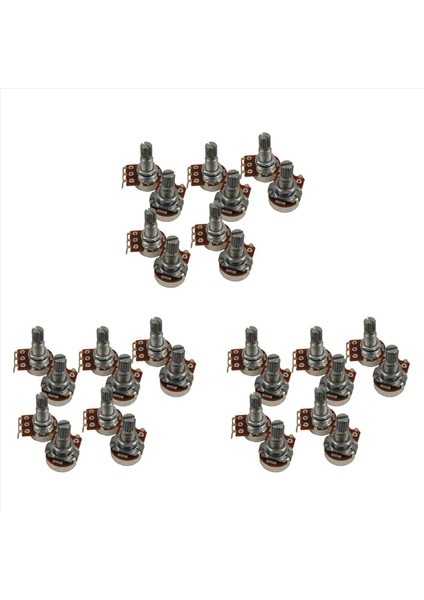 Gitar Küçük Boyutlu Saksılar B500K Gitar Bas Parçaları Için Potansiyometreler (30 Paketi) (Yurt Dışından)