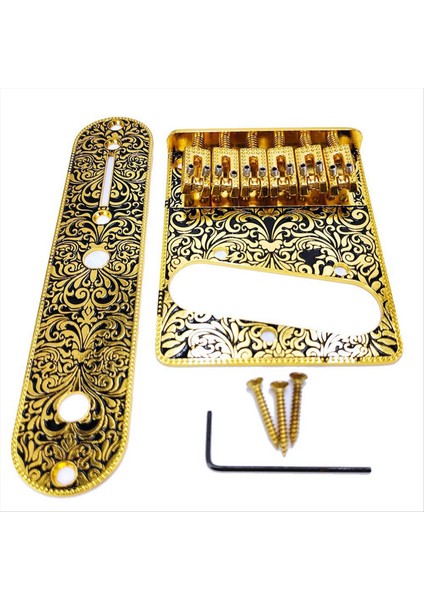 6 Dize Milletvekili Köprü ve Kontrol Plakası Köprüden Oyma Dekoratif Telli Tl Elektro Gitar Için (Yurt Dışından)