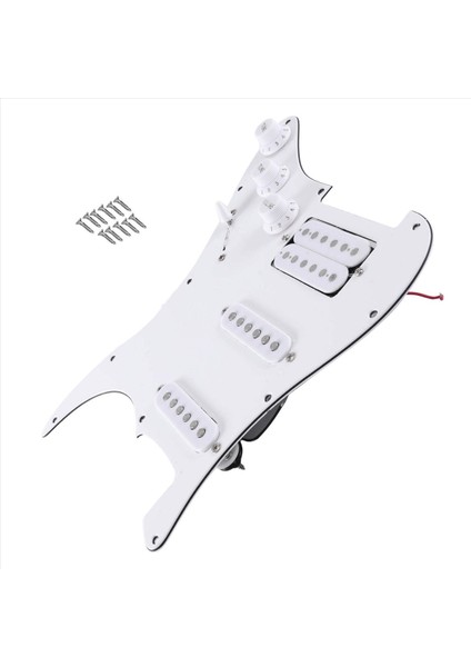 Sq Sq Electıce Gitar Yüklü Önceden Kablolanmış Elektro Gitar Pickguard Pikap Montajı Beyaz Düzenli (Yurt Dışından) fiyatları