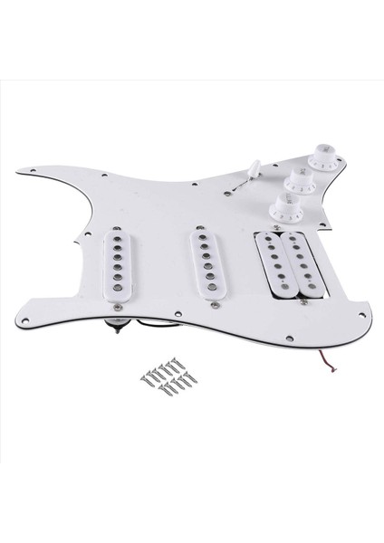 Sq Sq Electıce Gitar Yüklü Önceden Kablolanmış Elektro Gitar Pickguard Pikap Montajı Beyaz Düzenli (Yurt Dışından) modelleri