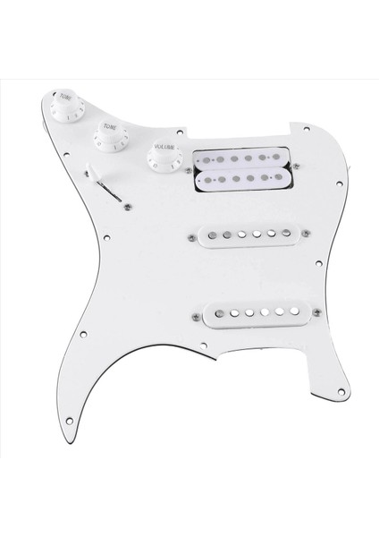 Sq Sq Electıce Gitar Yüklü Önceden Kablolanmış Elektro Gitar Pickguard Pikap Montajı Beyaz Düzenli (Yurt Dışından) indirimleri