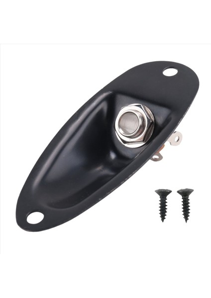 Siyah Tekne Tarzı 1/4inch Gitar Pikap Çıktı Giriş Jack Fişi Fd Strat Gitar (Yurt Dışından) fiyatları