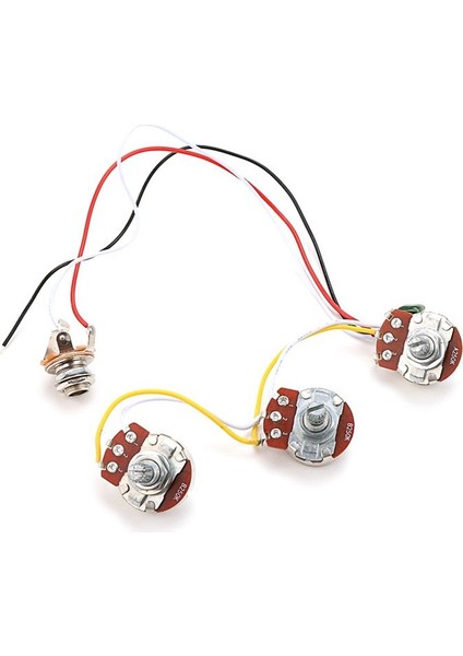 Bas Kablo Kiti Tonu Hacim Kontrol Kablo Dışı A250K B250K Pots Soketi Caz Bas Gitar Aksesuarları Için Potansiyometreler (Yurt Dışından) fiyatları