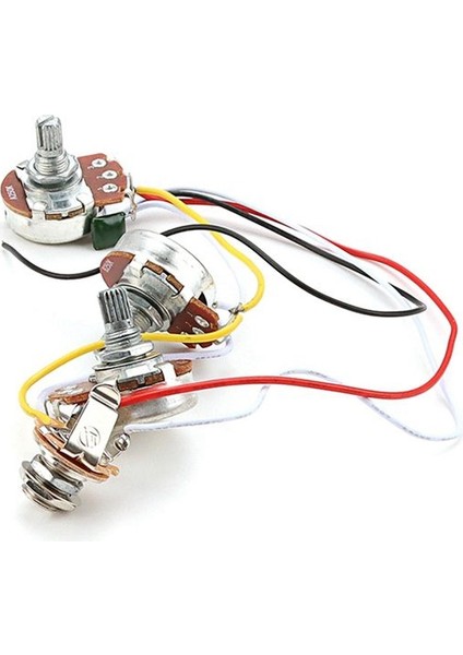Bas Kablo Kiti Tonu Hacim Kontrol Kablo Dışı A250K B250K Pots Soketi Caz Bas Gitar Aksesuarları Için Potansiyometreler (Yurt Dışından) modelleri