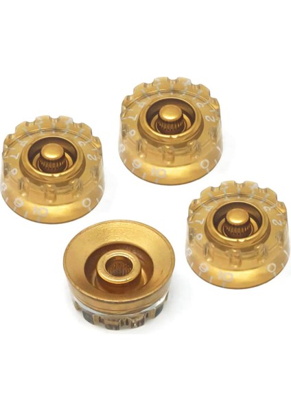 Gibson Les Paul Sg Elektro Gitar (4 Set) Gibson Için Altın Çentikli Hız Düğmeleri 24 Ince Silin (Yurt Dışından)