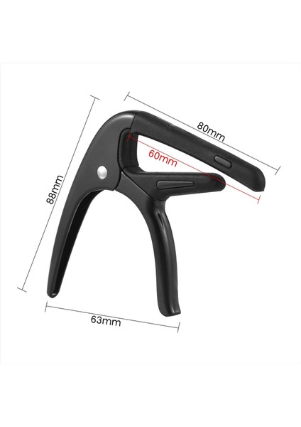 Akustik Gitar Capo Profesyonel Gitar Tonu Değiştirici Akustik Elektro Gitarlar Için Gitar Seçimi Ukulele Mandolin B (Yurt Dışından) fiyatları