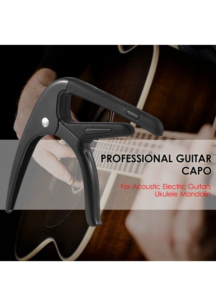 Akustik Gitar Capo Profesyonel Gitar Tonu Değiştirici Akustik Elektro Gitarlar Için Gitar Seçimi Ukulele Mandolin B (Yurt Dışından) modelleri