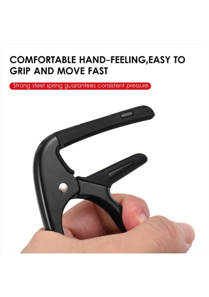 Akustik Gitar Capo Profesyonel Gitar Tonu Değiştirici Akustik Elektro Gitarlar Için Gitar Seçimi Ukulele Mandolin B (Yurt Dışından) indirimleri