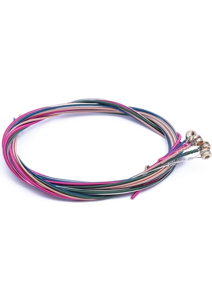 2 Gitar Aksesuarları Set 1 Set Gökkuşağı Renkli Renk Dizesi ve 1 Set 6 Köprü Pimleri + Eyer + Köprü Eyer Kemik (Yurt Dışından) fiyatları