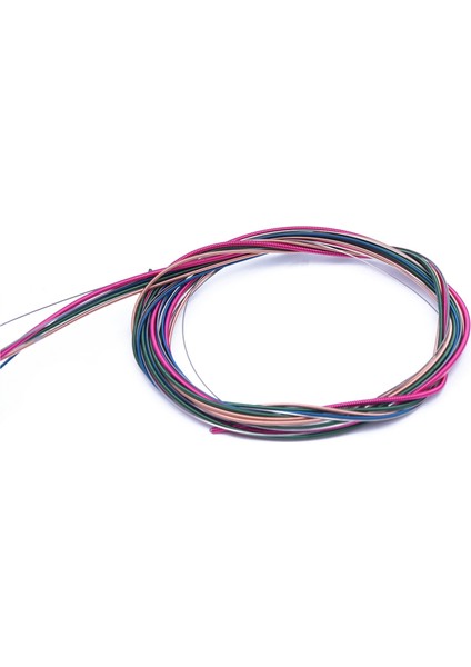 2 Gitar Aksesuarları Set 1 Set Gökkuşağı Renkli Renk Dizesi ve 1 Set 6 Köprü Pimleri + Eyer + Köprü Eyer Kemik (Yurt Dışından) fırsatları