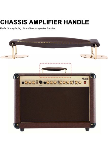 Marshall AS50D AS100D Gitar Amp Here Kabulu (Kahverengi) Için Amplifikatör Deri Kol Kayışı (Yurt Dışından) fiyatları