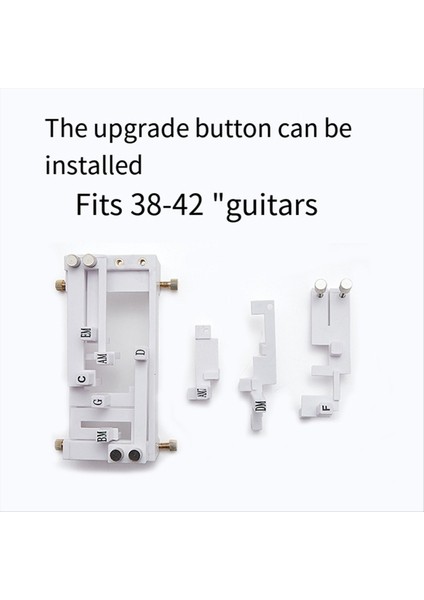 Gitar Folk Klasik Akor Yardım Tek Anahtarlı Cihaz Düğmesi Anahtar Baskısı Otomatik Yardım Çocuklar Için Yeni Başlayanlar Beyaz (Yurt Dışından) fırsatları