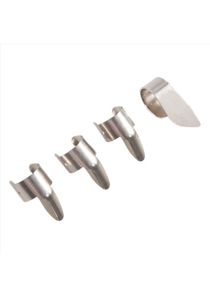 3 Metal Parmak Seçme + 1 Başparmak Set Set Gitar Için Fingerpicks Gitar Dobro Banjo Vb (Yurt Dışından)
