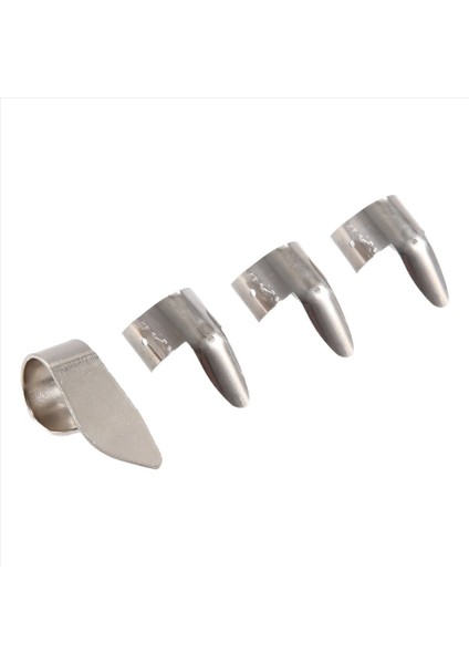 3 Metal Parmak Seçme + 1 Başparmak Set Set Gitar Için Fingerpicks Gitar Dobro Banjo Vb (Yurt Dışından) modelleri