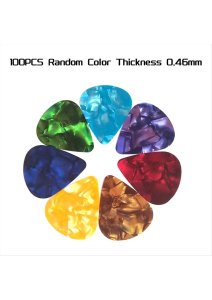 100PCS Gitar Seçimleri 0 46MM Kalınlıkta Selüloid Gitar Toplama Bas Akustik Gitar 30X26MM (Yurt Dışından) fırsatları