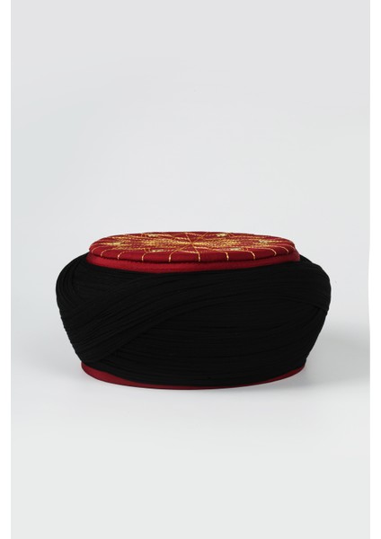 Talebe Sarığı-Siyah Kumaş-Bordo Takke-Çapraz Sarım-Kuş Gözü-7 Metre fiyatları