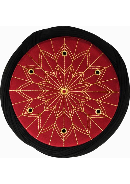 Talebe Sarığı-Siyah Kumaş-Bordo Takke-Çapraz Sarım-Kuş Gözü-7 Metre fırsatları