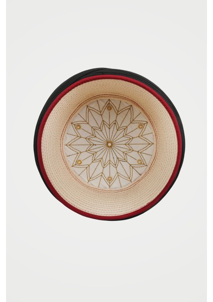 Talebe Sarığı-Siyah Kumaş-Bordo Takke-Çapraz Sarım-Kuş Gözü-7 Metre indirimleri