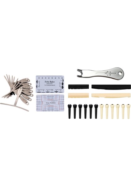 Gitar Köprüsü Pimleri Çekme Çekme Çıkarma Extractor Aracı Gitar Luthier Ölçüm Araçları Kit Seti (Yurt Dışından)