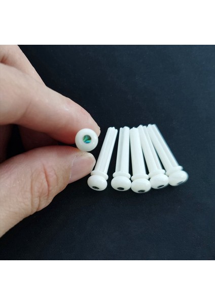 2x Gitar Sığır Kemik Malzemesi Akustik Halk Gitar Aksesuarları Için Inci Kabuklu Akustik Gitar Köprüsü Pimleri (Yurt Dışından)