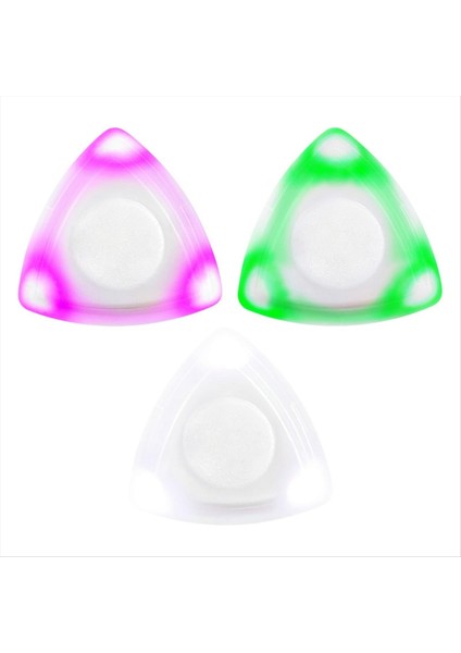 3pcs LED Gitar Sıck Bas Mektrum Lıght Up Bıt Bıte Pıckıng Pıckıng Pıckıng Pıckıng Sıckıng Sıckıngs Ukulele Elektro Gitar Için (Yurt Dışından)