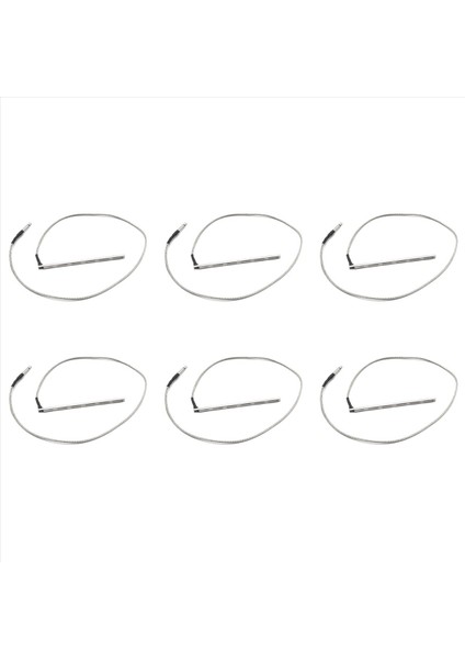 6x 6 String Yüksek Hassas Akustik Gitar Köprüsü Eyer Çubuk Piezo Metal Çubuk Halk Gitar Pikap Çubuk Gitar Aksesuarları (Yurt Dışından)