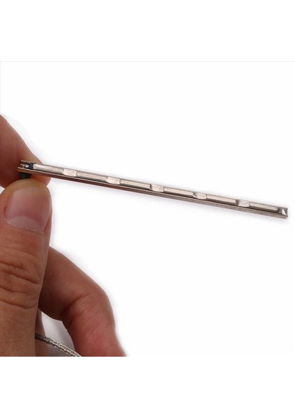 6x 6 String Yüksek Hassas Akustik Gitar Köprüsü Eyer Çubuk Piezo Metal Çubuk Halk Gitar Pikap Çubuk Gitar Aksesuarları (Yurt Dışından) fırsatları