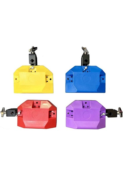 Reçel Blok Blok Latin Perküsyon Müzik Enstrümanı Plastik 3 Taraflı Montaj Orta Zift (Mor) (Yurt Dışından) fiyatları