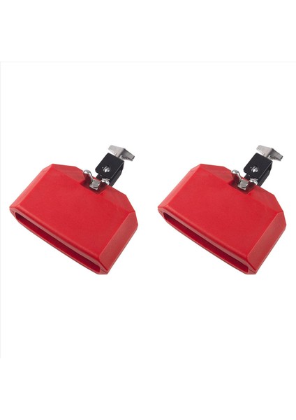 2pcs 5 Inç Reçel Bloğu Latin Drum Enstrümanı (Kırmızı) ile Uyumlu Plastik Müzikal Perküsyon Bloğu (Yurt Dışından)