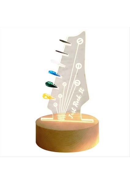 Akustik Elektrik Bas Ukulele Keman Yuvarlak Tabanı Için Gitar Seçim Ekranı Aydınlık Seçim Depolama Rafı (Yurt Dışından)