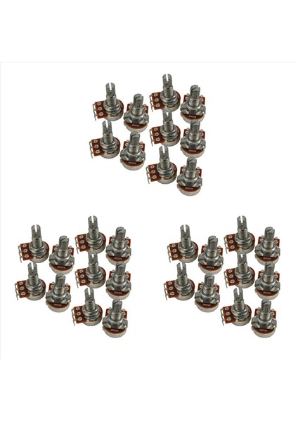 Gitar Küçük Boyut Potlar A500K Gitar Bas Parçaları Için Potansiyometreler (30 Paketi) (Yurt Dışından)