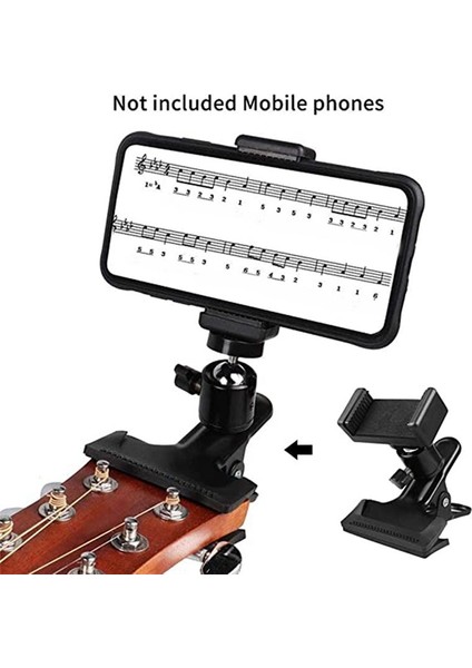 Gitar Telefon Tutucu Dönen Notalar Stand Stand Gitar Canlı Video Telefon Tutucu Müzik Enstrüman Aksesuarları (Yurt Dışından) fiyatları