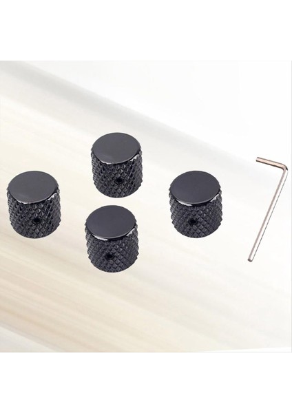 Gümüş 4 Paket Hacim Kontrol Düğmesi Tonu Düğmesi Düz Kontrol Topçusu Gitar Kontrol Knob Gitar Pedal Düğmesi (Yurt Dışından) modelleri