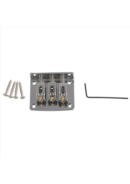 10X 3 String Gitar Ball String Bridge Köprü Çekme Ip Strip Sabit Tail Gitar Köprüsü Tail 3 String Gümüş (Yurt Dışından) fiyatları