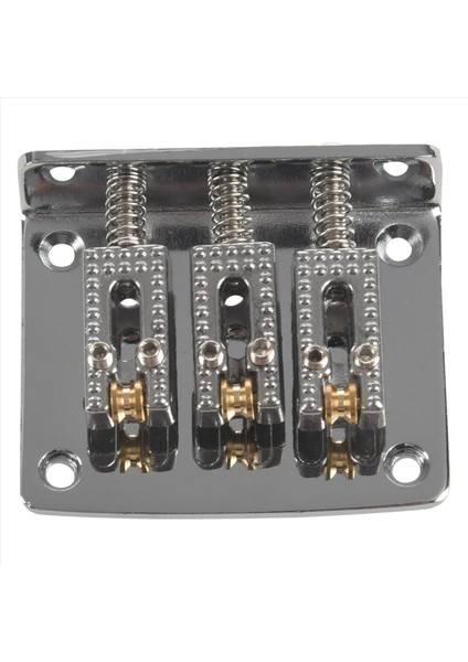 10X 3 String Gitar Ball String Bridge Köprü Çekme Ip Strip Sabit Tail Gitar Köprüsü Tail 3 String Gümüş (Yurt Dışından) modelleri