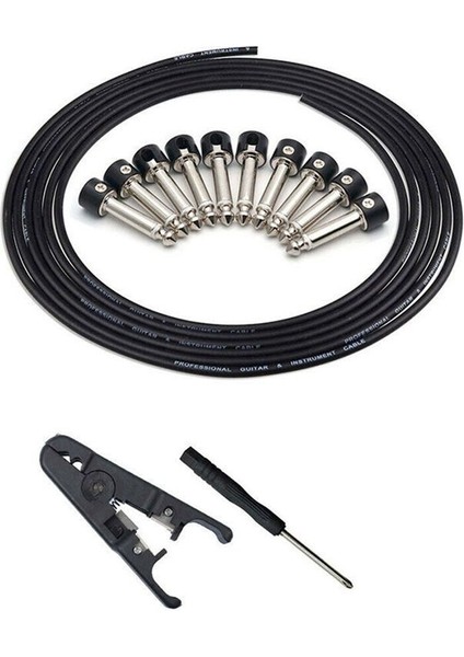 Lehimsiz Konektörler Tasarım Gitar Kablosu Dıy Gitar Pedalı Yama Kablo Kiti (Yurt Dışından)